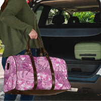 Hawaii Travel Bag Magenta Polynesian Monstera Patterns - Polynesian Pride