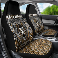 Aotearoa Kati Mamoe Car Seat Cover Maori Brown Tribal Paua Shell Pattern DT05 - Polynesian Pride