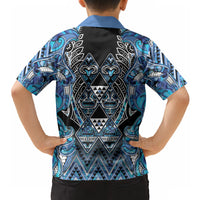 Aotearoa Ngati Porou Hawaiian Shirt Maori Light Blue Tribal Paua Shell Pattern DT05 - Polynesian Pride