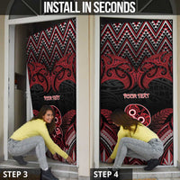 Personalised New Zealand Waitangi Day Door Cover Te Tiriti O Waitangi 1840 DT05 - Polynesian Pride