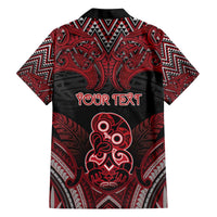 Personalised New Zealand Waitangi Day Family Matching Off The Shoulder Long Sleeve Dress and Hawaiian Shirt Te Tiriti O Waitangi 1840 - Polynesian Pride