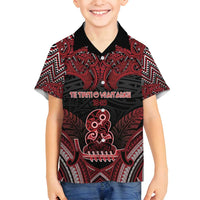 Personalised New Zealand Waitangi Day Family Matching Puletasi and Hawaiian Shirt Te Tiriti O Waitangi 1840 - Polynesian Pride