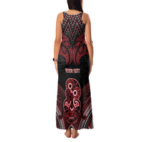 Personalised New Zealand Waitangi Day Family Matching Tank Maxi Dress and Hawaiian Shirt Te Tiriti O Waitangi 1840 - Polynesian Pride