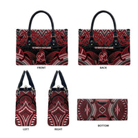 New Zealand Waitangi Day Leather Bag Te Tiriti O Waitangi 1840 DT05 - Polynesian Pride