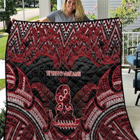 New Zealand Waitangi Day Quilt Te Tiriti O Waitangi 1840 DT05 Black - Polynesian Pride