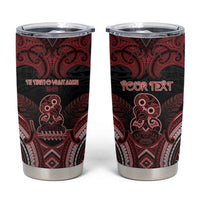 Personalised New Zealand Waitangi Day Tumbler Cup Te Tiriti O Waitangi 1840 DT05 Black - Polynesian Pride