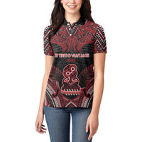 Personalised New Zealand Waitangi Day Women Polo Shirt Te Tiriti O Waitangi 1840 - Polynesian Pride