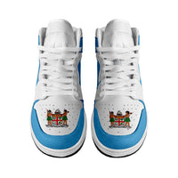 Fiji High Sneakers AJ1 Coat Of Arms Flag Inspired