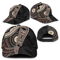 Fiji Traditional Masi Classic Cap Tapa Art Palm Leaves Pattern LT03 - Polynesian Pride