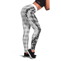 Gray Hawaii Palaka Leggings Hawaiian Honohono Lei