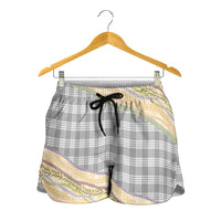 Gray Palaka Hawaii Leis Elegant Vibes Shorts for Women