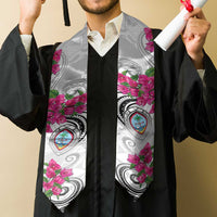 Guam Chamorro Graduation Stole Curves Polynesian Tattoo Mix Bougainvillea
