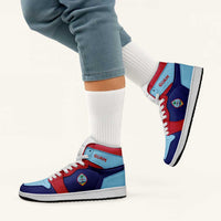 Guam High Sneakers AJ1 Coat Of Arms Flag Inspired