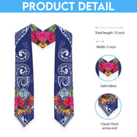 Hafa Adai Guam History and Chamorro Heritage Day Graduation Stole Blue Latte Stone