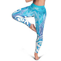 Hammerhead Shark Tattoo New Zealand Leggings Maori Galaxy Mangopare Pattern LT14 - Polynesian Pride