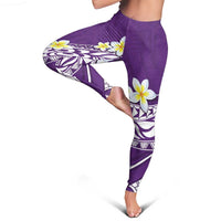 Hawaii Aloha Leggings Plumeria Vintage - Violet