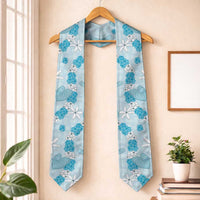 Hawaii Anthurium Tiare Pikake Lei Graduation Stole UliUli Lauhala Art Pattern