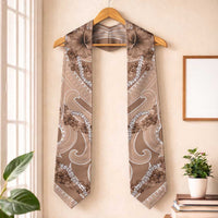 Hawaii Brown Hibiscus Pikake Lei Graduation Stole