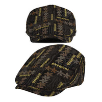 Hawaii Brown Plumeria Lei Black Jeff Hat Frangipani Floral Heritage Art