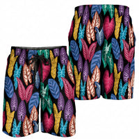 Hawaii Colorful Tropical Leaves Shorts for Men