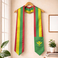Hawaii Graduation Stole Kanaka Maoli Flag