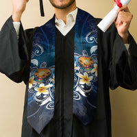 Hawaii Honu Graduation Stole Polynesian Curves Plumeria