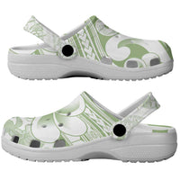 Hawaii Plumeria Lokelani Pikake Lei Clogs Shoes Oma'oma'o Polynesian Tattoo
