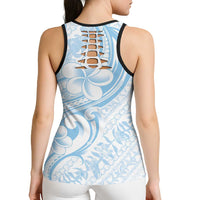 Hawaii Plumeria Lokelani Pikake Lei Hollow Tank Top Uliuli Polynesian Tattoo