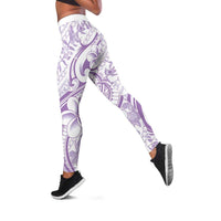Hawaii Plumeria Lokelani Pikake Lei Leggings Poni Polynesian Tattoo