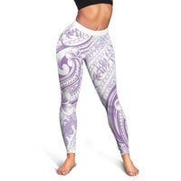 Hawaii Plumeria Lokelani Pikake Lei Leggings Poni Polynesian Tattoo
