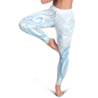 Hawaii Plumeria Lokelani Pikake Lei Leggings Uliuli Polynesian Tattoo LT9 - Polynesian Pride