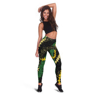 Hawaii Puakenikeni - Maile Lei Leggings Obsidian Black