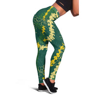 Hawaii Puakenikeni - Maile Lei Leggings Sage Green