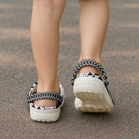 Hawaiian Kakau Art Tattoos Aquaman Style Clogs Shoes White Version - Polynesian Pride