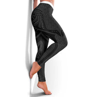 Hawaiian Kakau Art Tattoos Aquaman Style Leggings Black Version - Polynesian Pride
