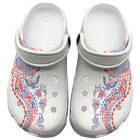 Hawaiian Kakau Tribal Sea Animals Tattoos Clogs Shoes Hawaii Flag Color Inspired