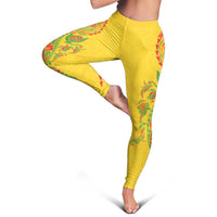 Hawaiian Kakau Tribal Sea Animals Tattoos Leggings Kanaka Maoli Flag Color Inspired