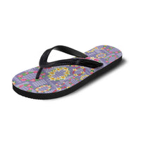 Hawaiian Leis Flip Flops Kakau Tattoos and Palaka Pastel Purple Color