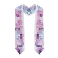 Hawaiian Quilt Graduation Stole Vintage Pattern Galaxy