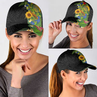 Hawaiian Tropical Plants and Chameleon Classic Cap Polynesian Art Colorful LT03 - Polynesian Pride