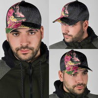 Hawaiian Tropical Plants Turtle and Shark Classic Cap Polynesian Art Tattoo LT03 - Polynesian Pride