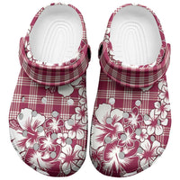 Hibiscus Pakala Royal Magenta Clogs Shoes Tropical Floral Stylized - Polynesian Pride
