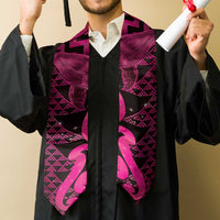 Humpback Whale Matariki New Zealand Graduation Stole NZ Maori Paikea Poutama Luxury Pink LT14