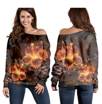 Polynesian Tribal Tattoo Off Shoulder Sweater LT9 Women - Polynesian Pride