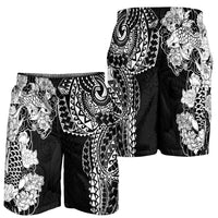 Japanese Irezumi and Hawaiian Polynesian Art Tattoo Shorts for Men Black Color - Polynesian Pride