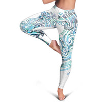 Kahui Whetu Paua Shell Kowhaiwhai Taniko Leggings Taniwha Maori Tribal Style LT9 - Polynesian Pride