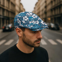 Karakarawa Bula Fiji Jeff Hat Fijian Tapa Seamless Hibiscus - Polynesian Pride