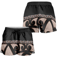 Kia Ora New Zealand Shorts for Women Aotearoa Proud Maori With Silver Fern - Polynesian Pride