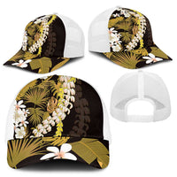 Kula Aloha Hawaii Lei Baseball Net Cap Tropical Flowers Elegant Vibe - Polynesian Pride