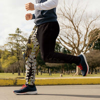 Kula Aloha Hawaii Lei Jogger Pants Tropical Flowers Elegant Vibe - Polynesian Pride